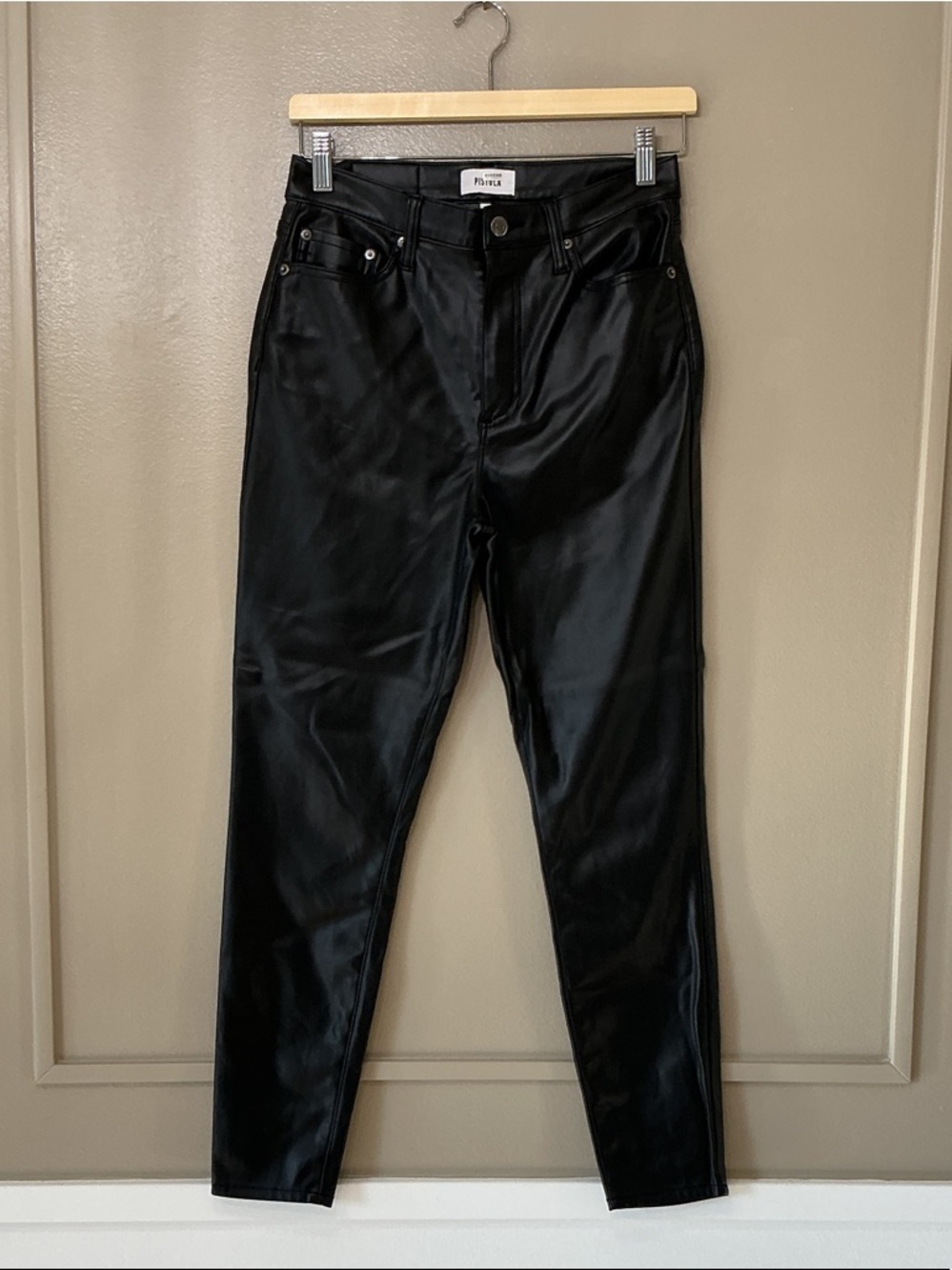 pistola Black Coated Skinny Jeans